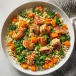 Roasted Butternut Squash Broccoli Cheddar Chicken Couscous Recipe