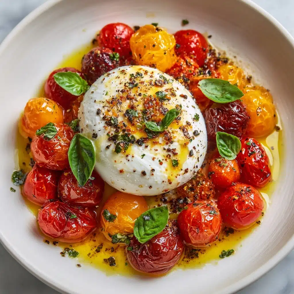 Burrata & Oven Roasted Tomato Salad Recipe - Recipe Image