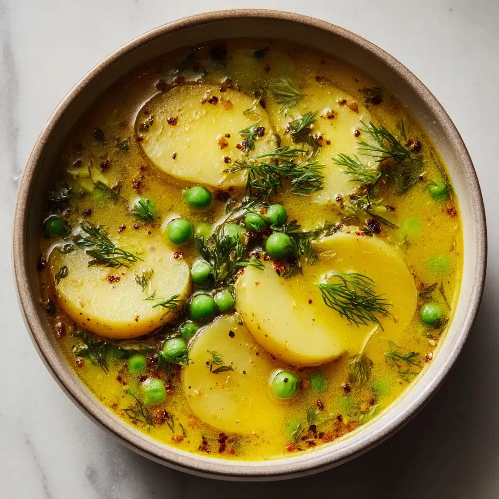 Creamy Potato and Pea Soup Delight Recipe