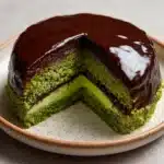 Flourless Pistachio Cake with Chocolate Ganache Recipe