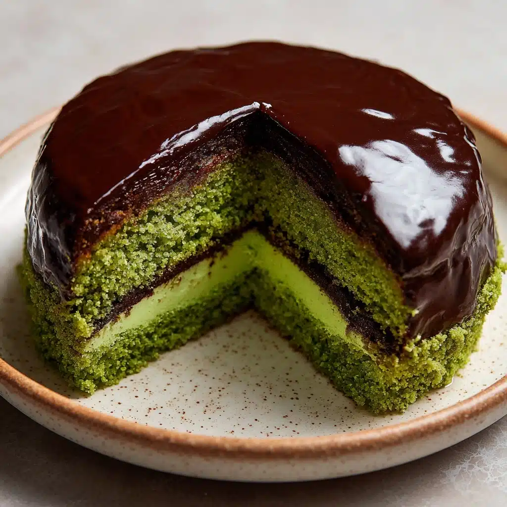 Flourless Pistachio Cake with Chocolate Ganache Recipe - Recipe Image