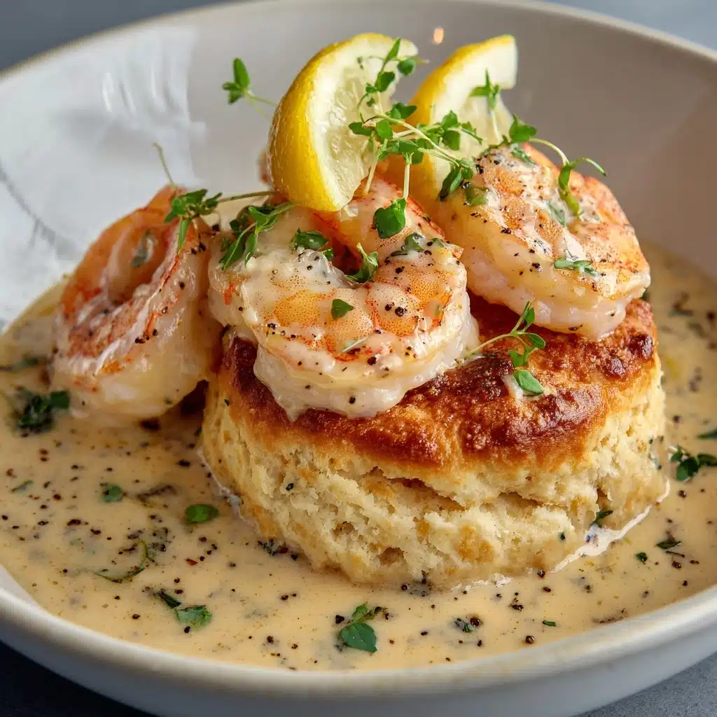 Creamy Shrimp and Biscuits Recipe - Recipe Image