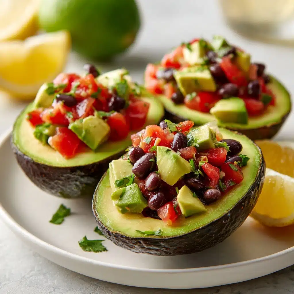 Cowboy Caviar Stuffed Avocados Recipe - Recipe Image