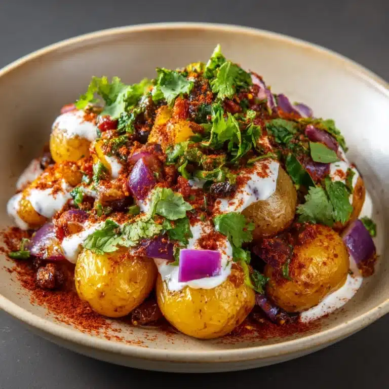 Chaat Masala Potatoes with Yoghurt Recipe