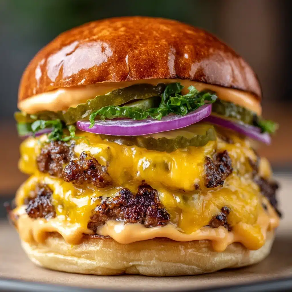 Monster Stack Cheeseburger Recipe - Recipe Image