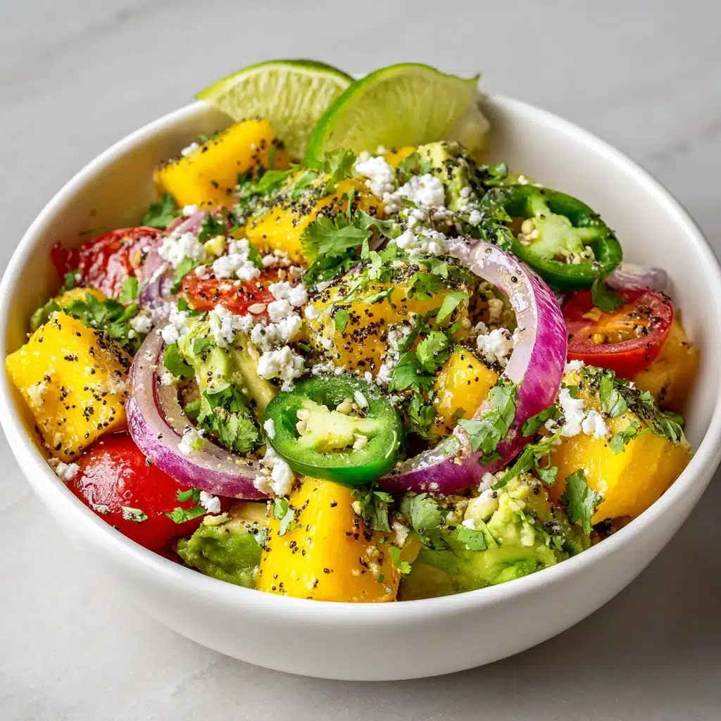 Avocado Mango Salad: Refreshing Recipe with Lime Dressing Recipe - Recipe Image