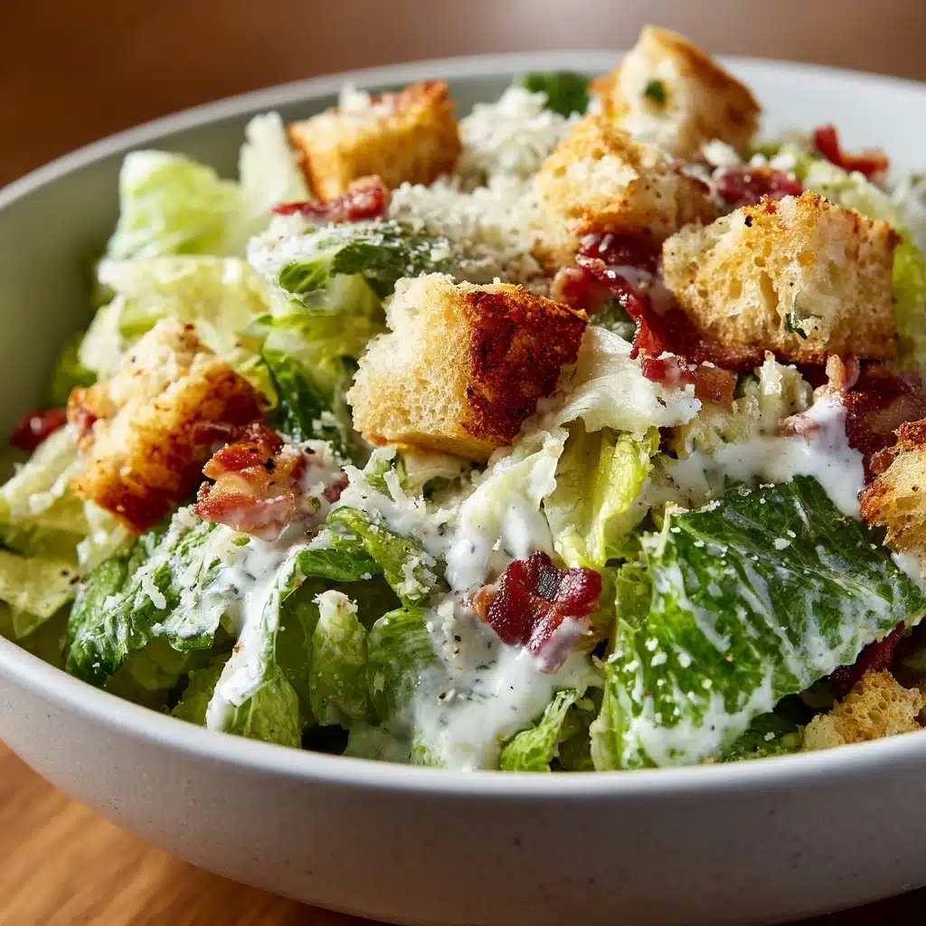 Caesar Salad with Homemade Dressing Recipe - Recipe Image