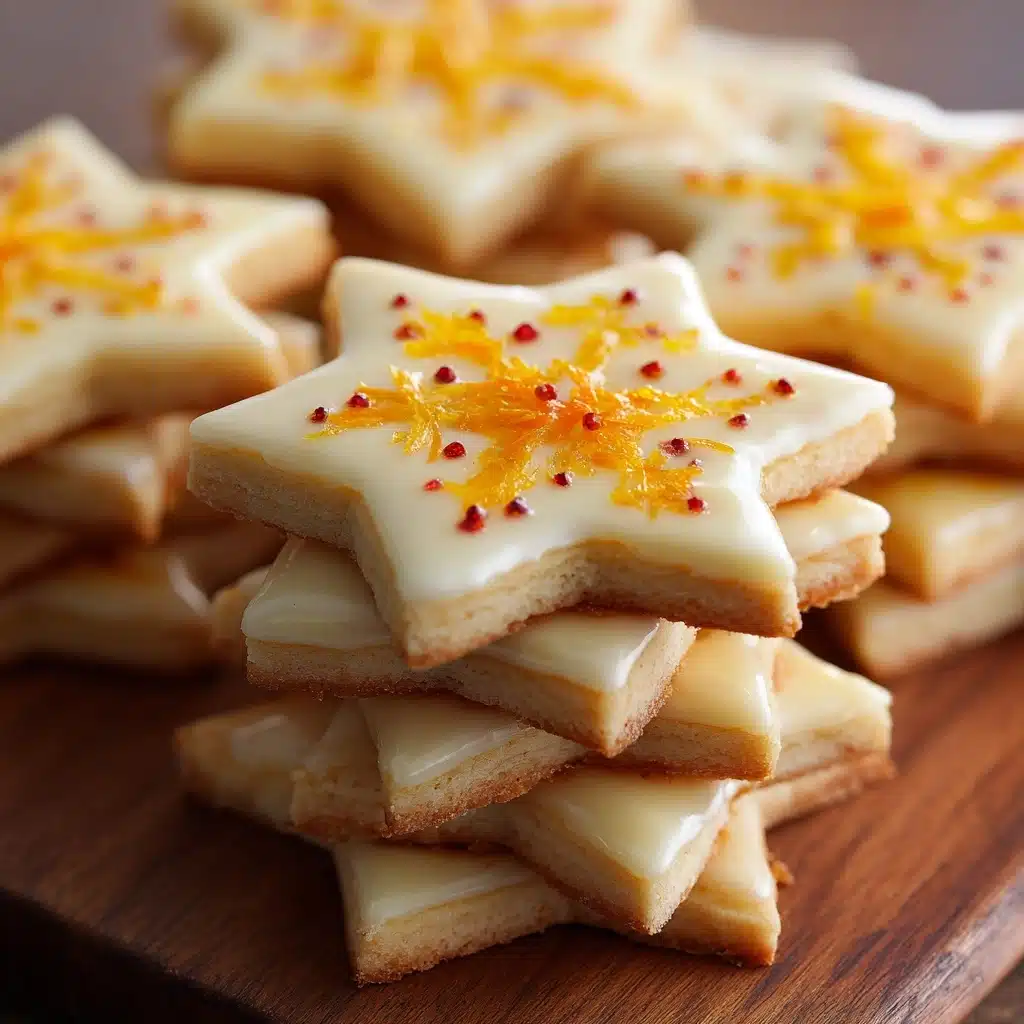Cardamom Shortbread Cookies with Orange Glaze Recipe - Recipe Image