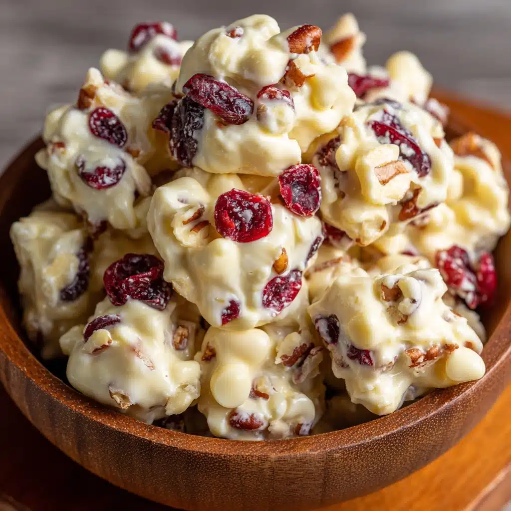 White Chocolate Cranberry Pecan Clusters Recipe - Recipe Image