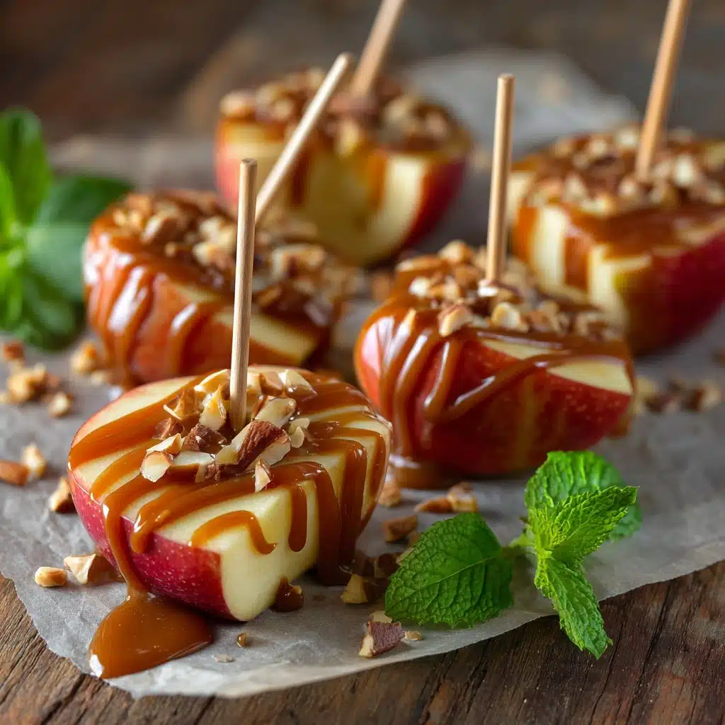 Sliced Caramel Apple Pops Recipe - Recipe Image