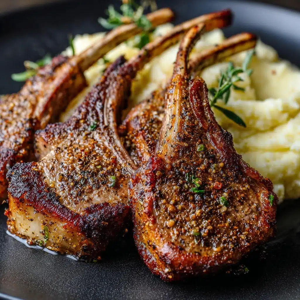 Italian Parmesan Crusted Lamb Chops Recipe - Recipe Image