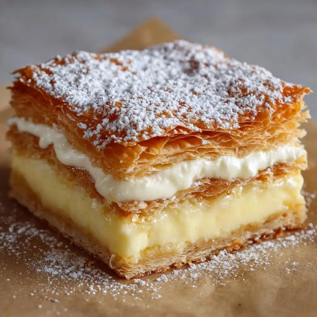 Vanilla Custard Cream Squares Recipe - Recipe Image