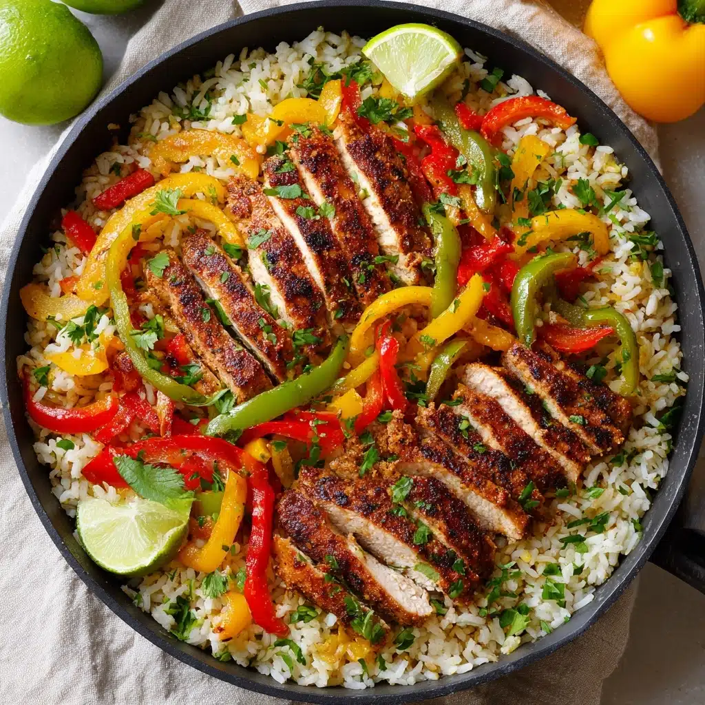 Chicken Fajita Rice Bowl (One Pan) Recipe - Recipe Image