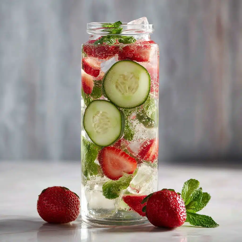 Strawberry Cucumber Lime Infused Water Recipe - Recipe Image