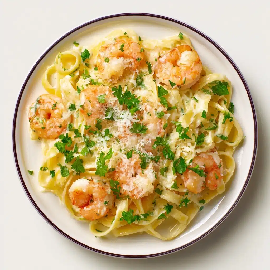 Creamy Garlic Shrimp Pasta Recipe - Recipe Image