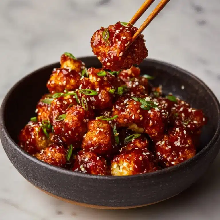 Sticky Sesame Cauliflower Recipe