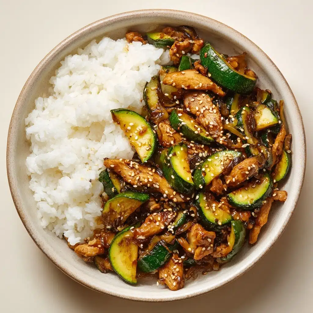 Ponzu Zucchini Stir Fry with Chicken Recipe - Recipe Image