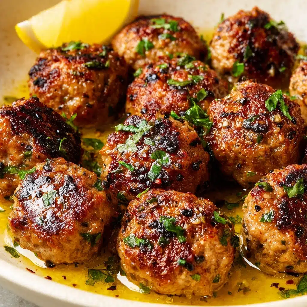 Lemon Pepper Chicken Meatballs Recipe - Recipe Image