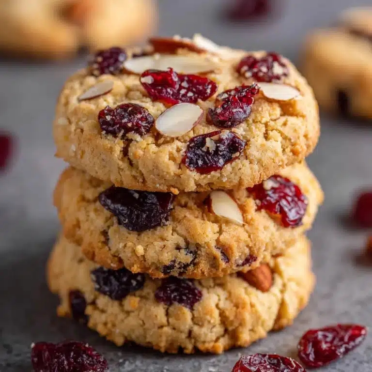 Gluten-Free Almond Flour Cookies with Cranberries and Maple Syrup Recipe