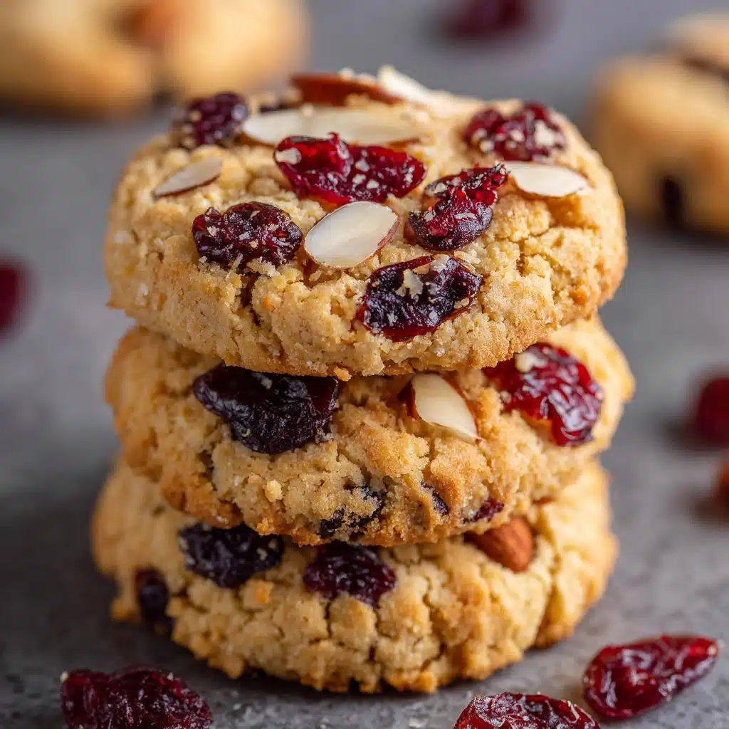 Gluten-Free Almond Flour Cookies with Cranberries and Maple Syrup Recipe - Recipe Image