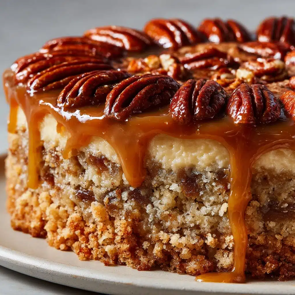 Southern Pecan Caramel Cake Recipe