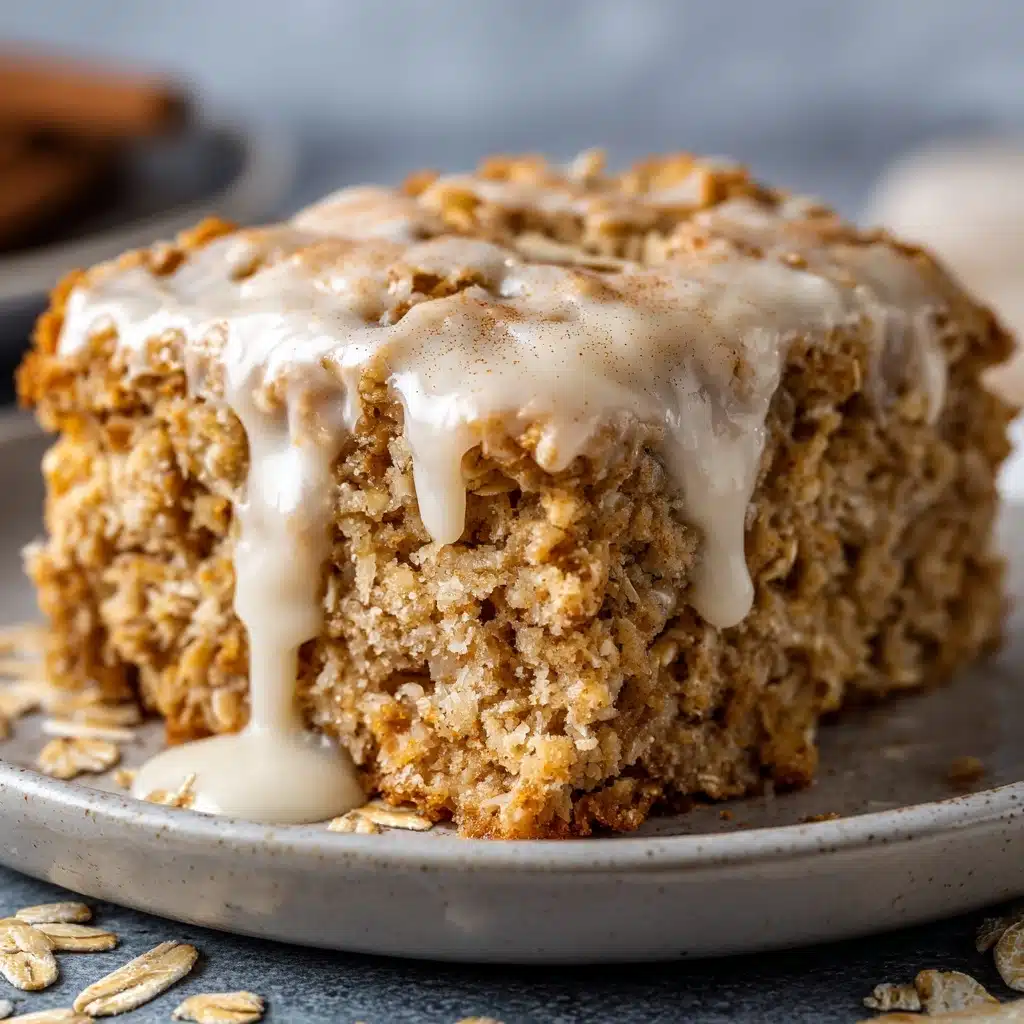 Healthy Sticky Cinnamon Roll Baked Oatmeal Recipe