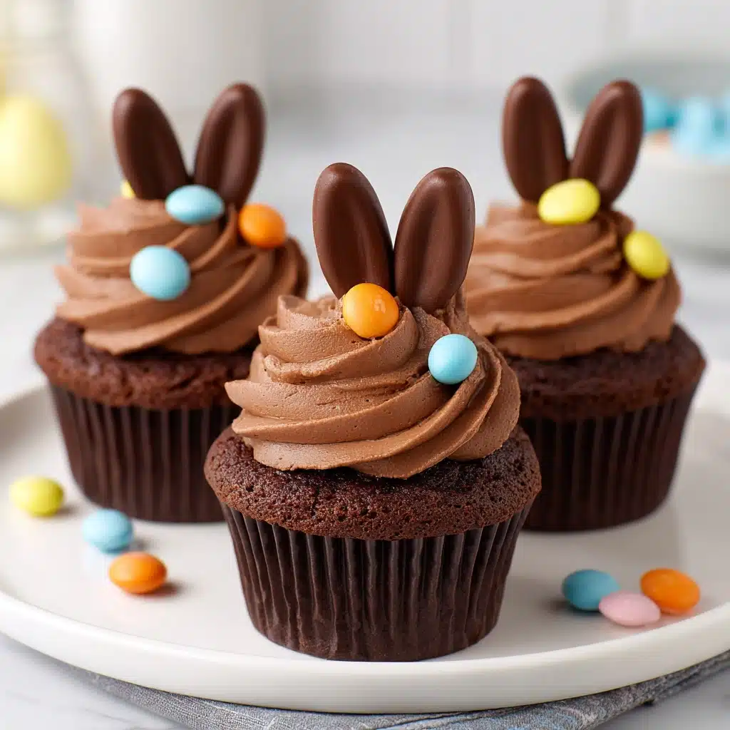 Sweet Easter Chocolate Bunny Surprise Cupcakes Recipe