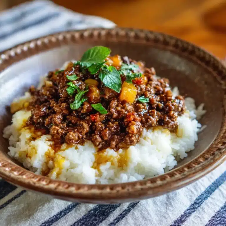 French Onion Ground Beef and Rice Casserole Recipe