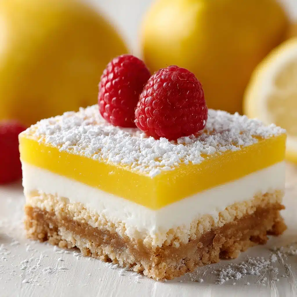 Zesty Lemon Cream Dream Bars Recipe - Recipe Image