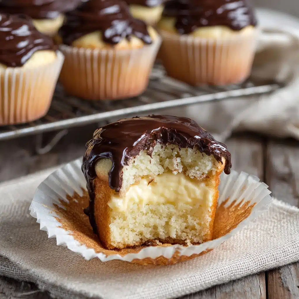 Daddy’s Boston Cream Cupcakes Recipe - Recipe Image
