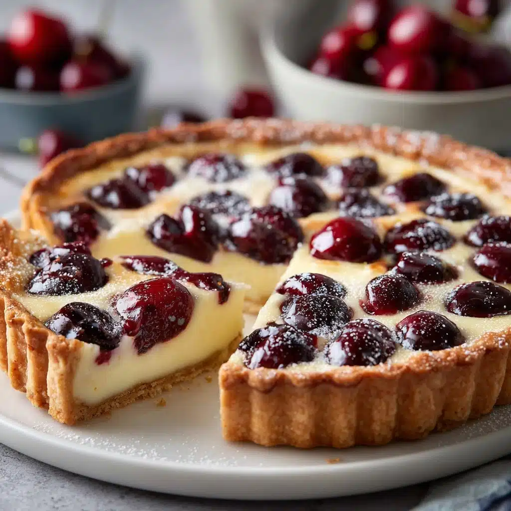 German Cherry Cake – Cherry Custard Pie Recipe - Recipe Image