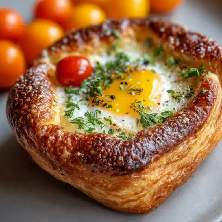 Egg & Cheese Stuffed Bazlama Bread Recipe