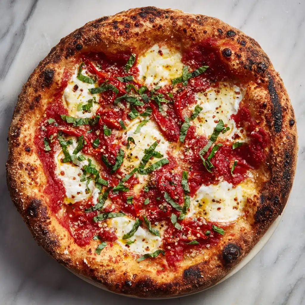 Calabrian Chili Roasted Red Pepper Pizza: A Spicy Twist on Classic Pizza Recipe - Recipe Image