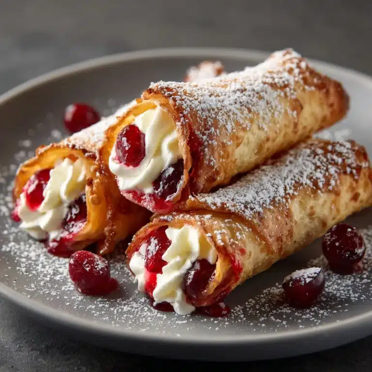 Cherry Cheesecake Egg Rolls Recipe