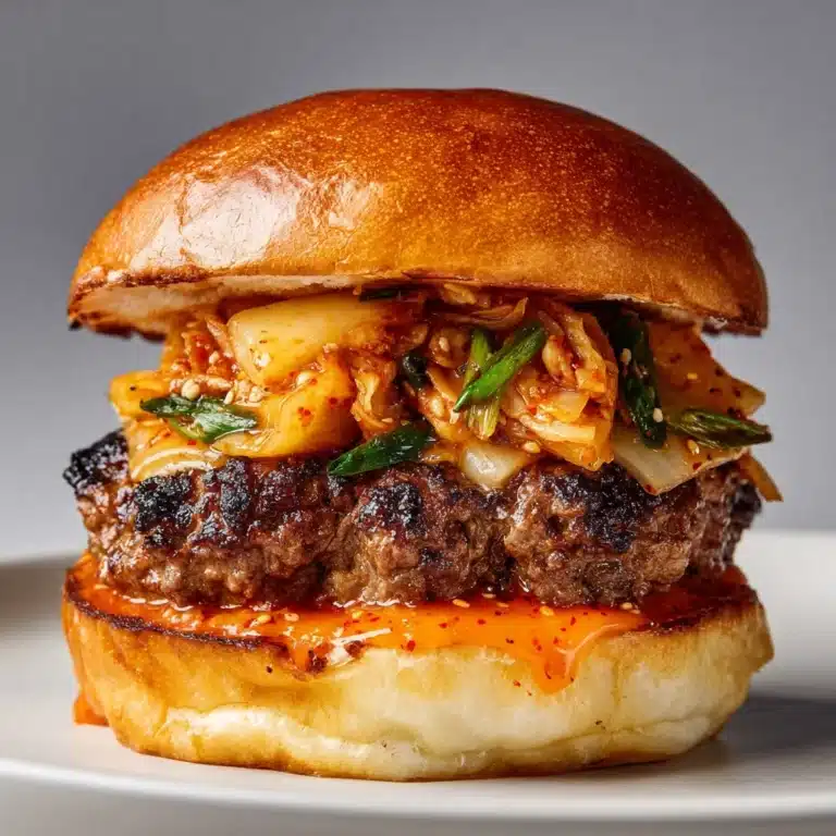 Bulgogi Kimchi Burger Recipe