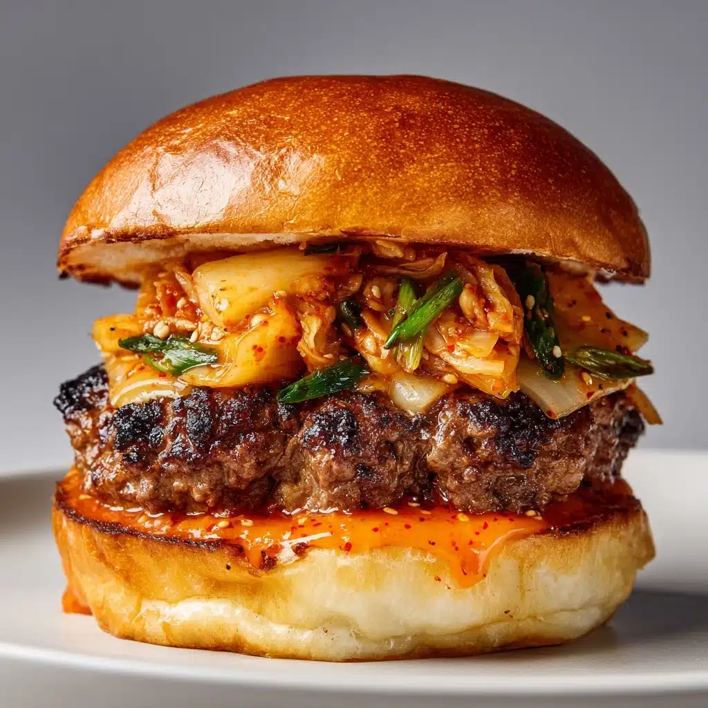 Bulgogi Kimchi Burger Recipe - Recipe Image