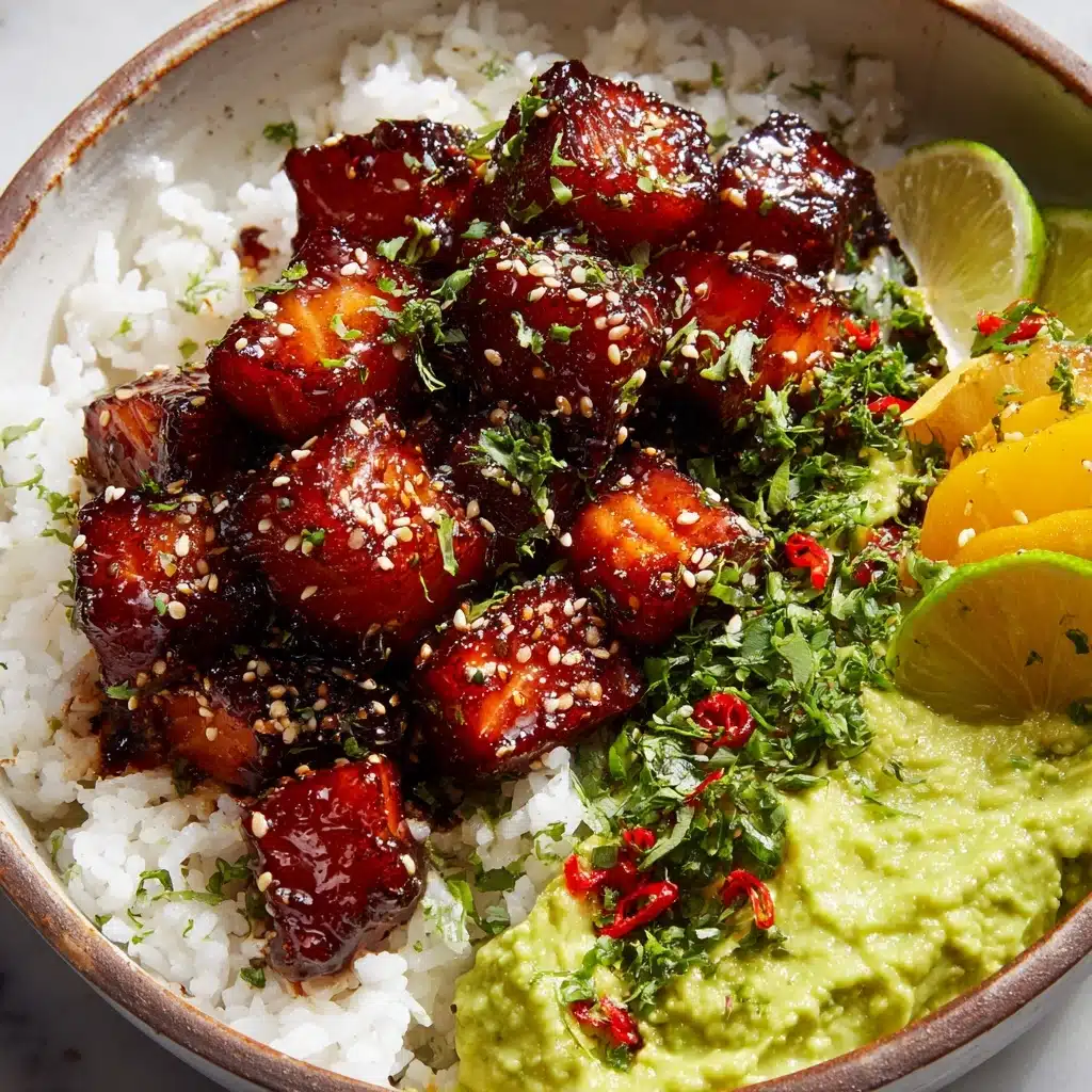 Spicy Chipotle Honey Salmon Bowls Recipe - Recipe Image