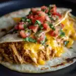 Slow Cooker Queso Chicken Tacos Recipe