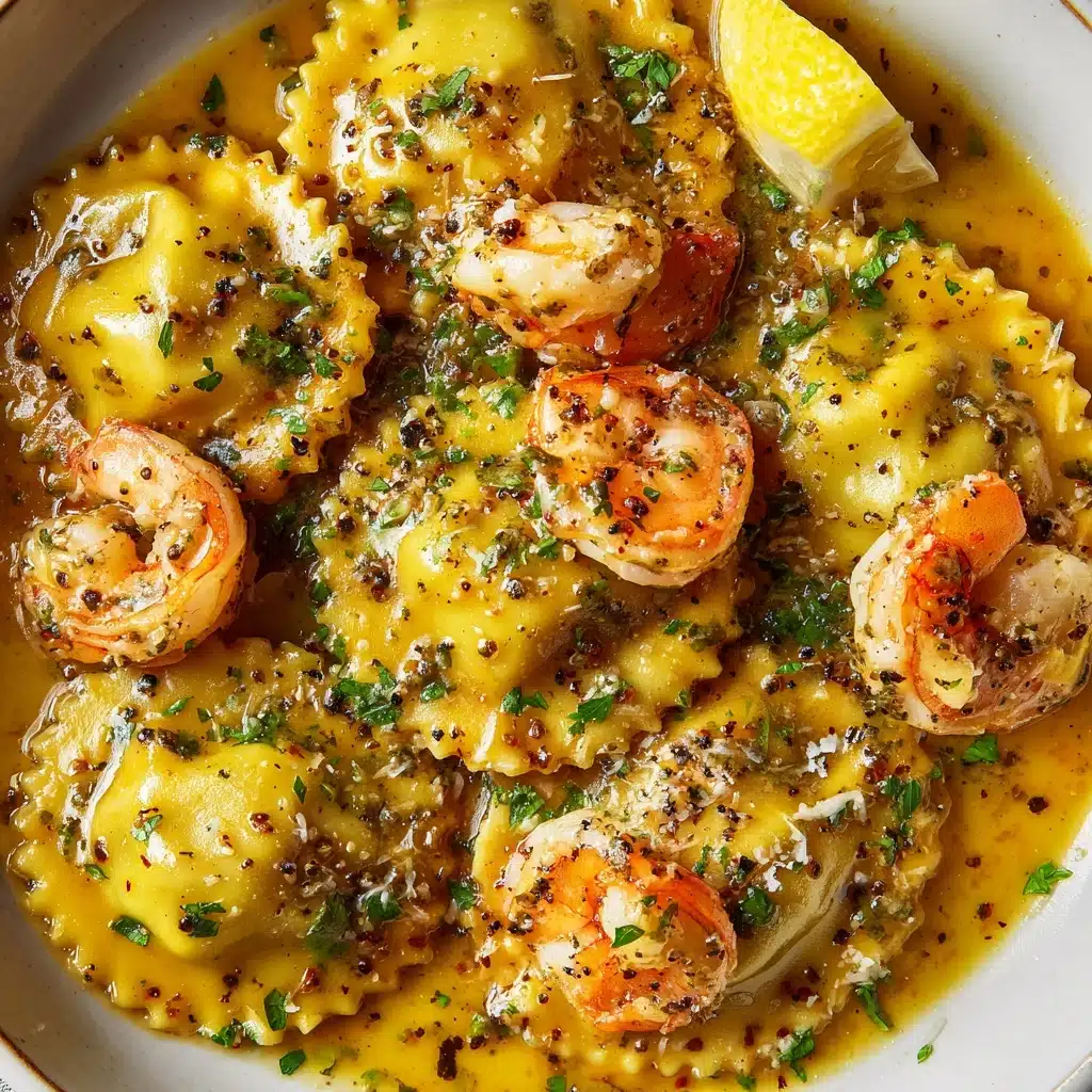 Lobster Ravioli and Lobster in a Zesty Lemon Butter Sauce Recipe - Recipe Image