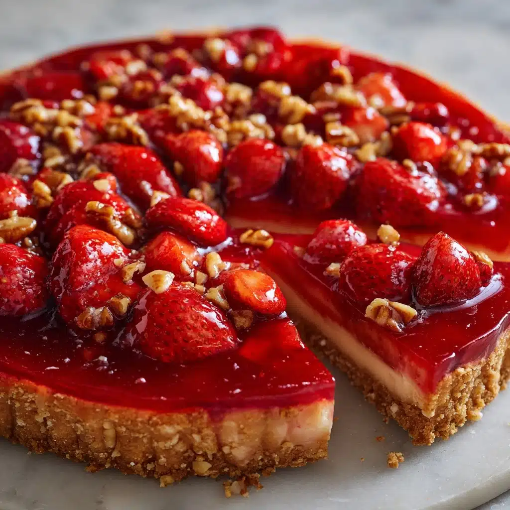Fresh Strawberry Pie with a Pretzel-Pecan Crust Recipe - Recipe Image