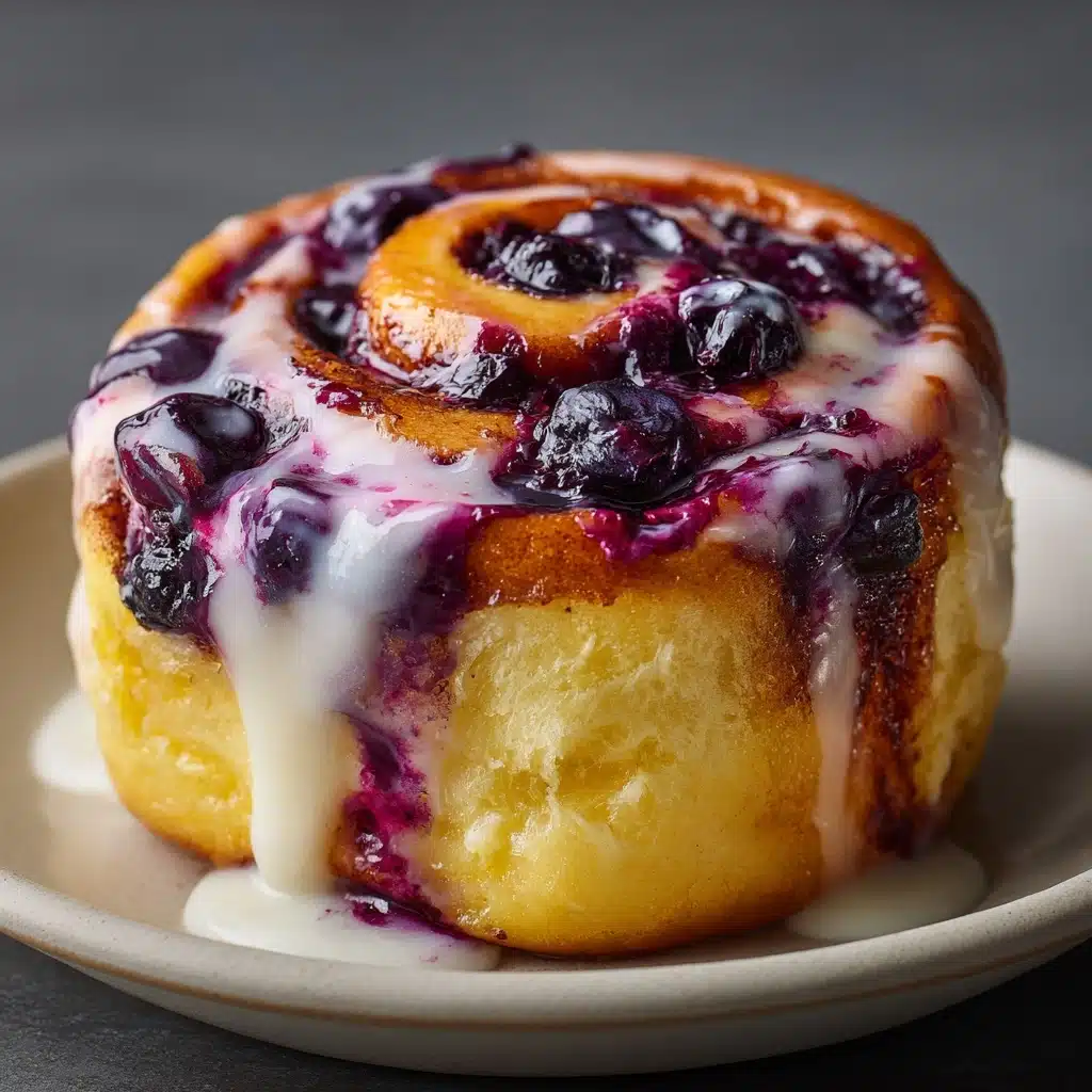 Blueberry Cheesecake Swirl Rolls Recipe - Recipe Image