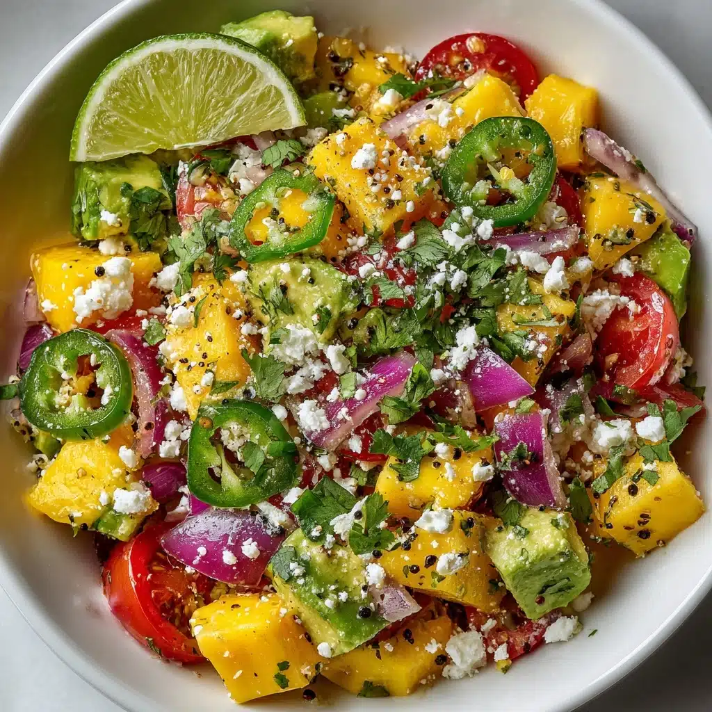 Avocado Mango Salad: Refreshing Recipe with Lime Dressing Recipe