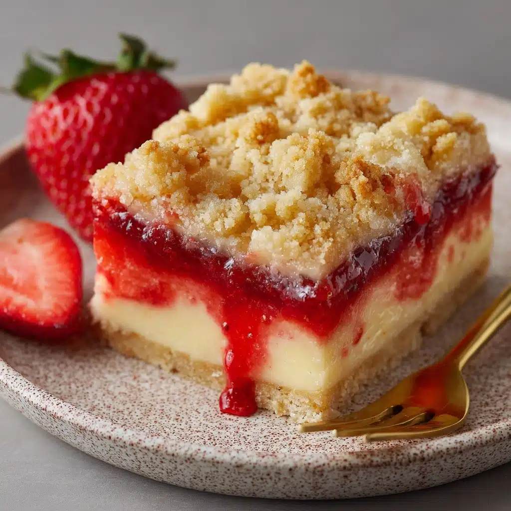 Strawberry Rhubarb Bars Recipe