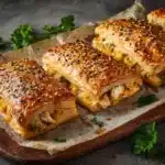 Chicken and Cheese Pastry Rolls Recipe