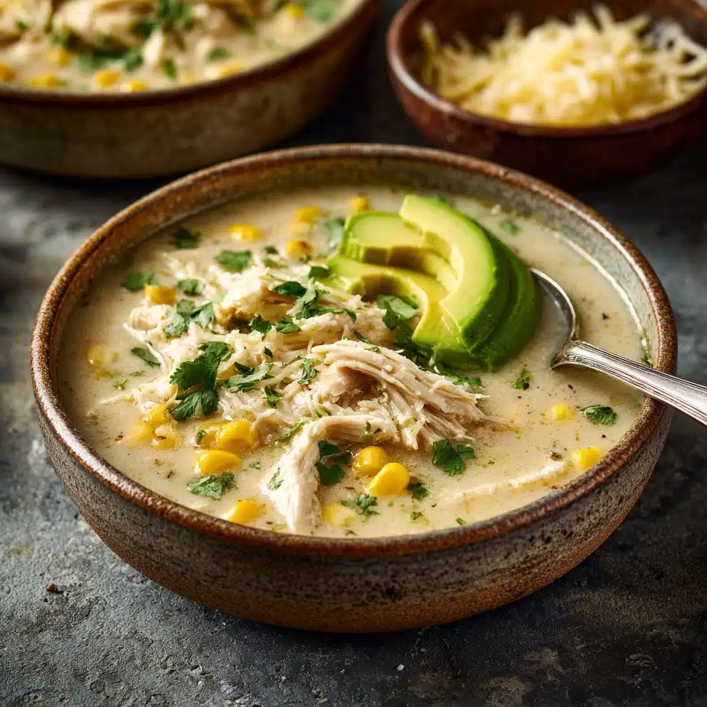 Creamy Green Enchilada Chicken Soup Recipe - Recipe Image