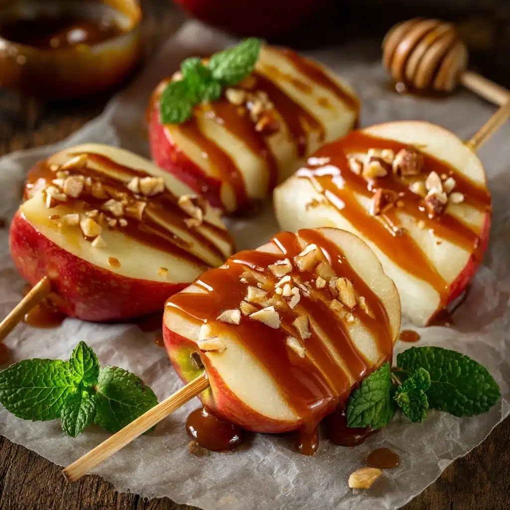 Sliced Caramel Apple Pops Recipe