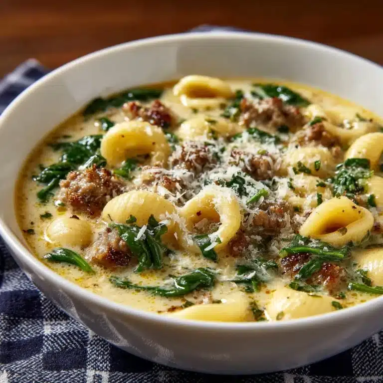 Creamy Parmesan Italian Sausage Ditalini Soup Recipe