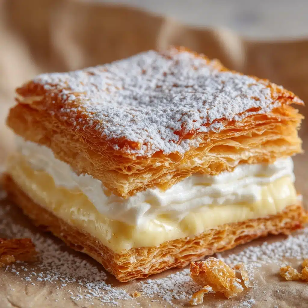 Vanilla Custard Cream Squares Recipe