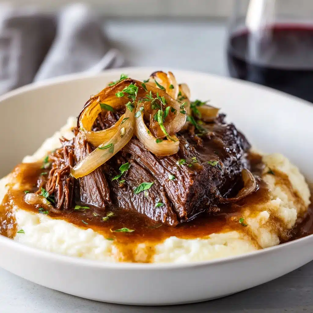 Savory French Onion Pot Roast Recipe - Recipe Image