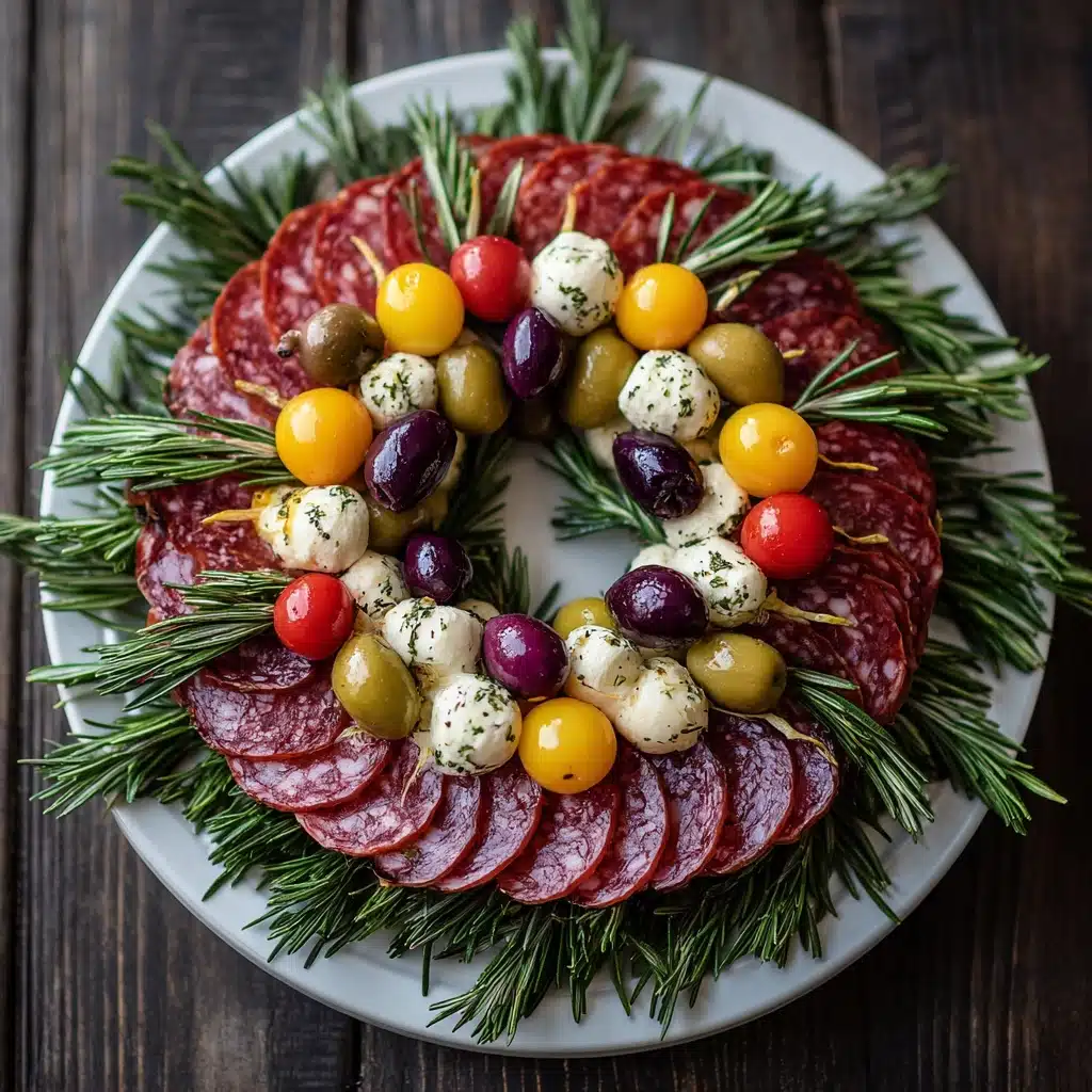 Christmas Antipasto Wreath Recipe - Recipe Image
